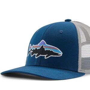 Patagonia Fitz Roy Trout Trucker Hat Lagom Blue NWT - Unisex